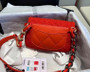 CHANEL 19 Waist Bag Red