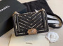 Chanel Small Pearl BOY CHANEL Handbag Black
