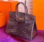 Hermes Violette  Birkin 30 in Porosus  Crocodile with Gold hardware Hermes Violette  Birkin 30 in Porosus  Crocodile with Gold hardware