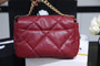 CHANEL 19 Flap Bag  Dark Pink