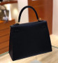 Hermes 2Z Blue Nuit Kelly 25 cm Epsom Gold Hardware
