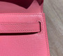 Hermès  1Q Rose Confetti  Mini Kelly II Chevre  Mysore Leather Palladium hardware Hermès  1Q Rose Confetti  Mini Kelly II Chevre  Mysore Leather Palladium hardware