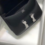 Hermes Black Box Leather  Constance 23 Bag with Diamonds