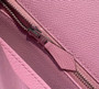 Hermes Mauve Sylvestre Kelly 25 cm Epsom Palladium Hardware