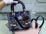 Christian Dior STARS LADY DIOR MEDIUM TAROT BEADED CANVAS BAG