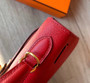 Hermes Red Kelly 25 cm Epsom Gold Hardware