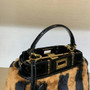 Fendi PEEKABOO ICONIC MINI Black mink bag