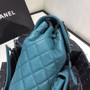Chanel DUMA LEATHER BACKPACK BLUE