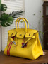 HERMÈS  LIMITED EDITION OFFICIER BIRKIN 35 SOLEIL TOGO HANDBAG