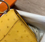 HERMÈS Constance 24 JAUNE D’OR  Ostrich with Palladium Hardware