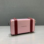 Christian Dior Pink DIOR AND RIMOWA PERSONAL CLUTCH IN ALUMINUM AND GRAINED CALFSKIN 