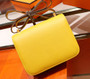 Hermes 9D Jaune Ambre Gold  Constance 24 Epsom bag with Gold Hardwares 