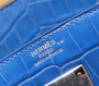 Hermes 7W Bleu Izmir  Birkin 30 in Niloticus Crocodile with Palladium hardware Hermes 7W Bleu Izmir  Birkin 30 in Niloticus Crocodile with Palladium hardware