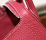 Hermes Mini Lindy 20cm Bag Ruby Togo Leather Palladium  Hardware