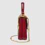 Gucci Sylvie 1969 patent leather mini top handle bag Red  Gucci Sylvie 1969 patent leather mini top handle bag Red