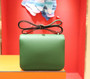 Hermes U4 Vert Vertigo Constance Epsom leather 18cm Palladium Hardware