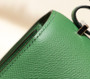  Hermes U4 Vert Vertigo Constance Epsom leather 18cm Palladium Hardware