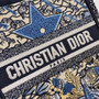 Christian Dior MULTICOLOR TAROT SOLEIL EMBROIDERED VERTICAL DIOR BOOK TOTE 17