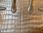 Hermes Rare Silver Birkin Bag 25cm Niloticus Crocodile Palladium Hardware Hermes Rare Silver Birkin Bag 25cm Niloticus Crocodile Palladium Hardware