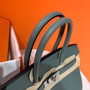 Hermes 63 Vert Amande Birkin 25cm Togo Palladium Hardware Hermes 63 Vert Amande Birkin 25cm Togo Palladium Hardware