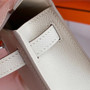 Hermès Craie Kelly Mini II Epsom Palladium Hardware Hermès Craie Kelly Mini II Epsom Palladium Hardware
