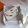 Hermès Craie Kelly Mini II Epsom Palladium Hardware Hermès Craie Kelly Mini II Epsom Palladium Hardware