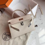 Hermès Craie Kelly Mini II Epsom Palladium Hardware Hermès Craie Kelly Mini II Epsom Palladium Hardware