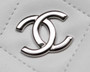 Chanel Lambskin White Clutch