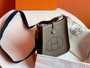 Hermès Evelyne Mini Bag Etoupe Taurillon Clemence Leather