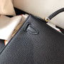 Hermès Black Kelly 20 Epsom leather Gold hardware