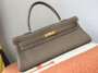 HERMÈS  Shoulder Kelly CK18 Gris tourterelle HERMÈS  Shoulder Kelly CK18 Gris tourterelle
