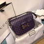 Gucci 1955 Horsebit shoulder bag with Blue leather  polka dot and Double G print Gucci 1955 Horsebit shoulder bag with Blue leather  polka dot and Double G print