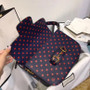 Gucci 1955 Horsebit shoulder bag with Blue leather  polka dot and Double G print Gucci 1955 Horsebit shoulder bag with Blue leather  polka dot and Double G print