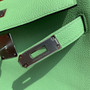 Hermes 3I Vert Criquet  Kelly 28 cm Togo Palladium Hardware  Hermes 3I Vert Criquet  Kelly 28 cm Togo Palladium Hardware