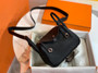 Hermes Mini Lindy 20cm Bag Black  Togo Leather Palladium Hardware