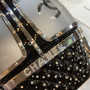 Chanel Limited Edition Black Crystal & Lucite Ski Gondola Minaudiere