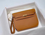 Hermes Kelly Depeches 25 Pochette Gold Epsom Gold Hardware