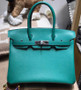 Hermes  Z6 Malachite  Birkin 30cm Epsom Palladium Hardware