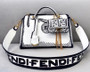 Fendi BY THE WAY MEDIUM White leather printed Boston bag 
