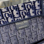 Christian Dior DIOR BOOK TOTE Blue Dior Oblique Embroidered Velvet Christian Dior DIOR BOOK TOTE Blue Dior Oblique Embroidered Velvet