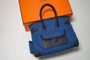 Hermes Limited Edition Cargo Birkin 35 cm Black Swift and Blue  canvas 