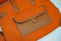  Hermes Limited Edition Cargo Birkin 35 cm Gold Swift and Orange canvas 