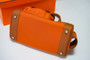  Hermes Limited Edition Cargo Birkin 35 cm Gold Swift and Orange canvas 