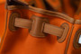  Hermes Limited Edition Cargo Birkin 35 cm Gold Swift and Orange canvas 