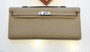 HERMES KELLY CUT CLUTCH BAG TRENCH EPSOM PALLADIUM HARDWARE