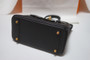HERMES LIMITED EDITION BIRKIN 25 MISS YOU SELLIER UN POINT SUR DEUX NOIR BLACK MONSIEUR GOLD HARDWARE