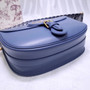 Christian Dior LARGE DIOR BOBBY BAG Blue Box Calfskin with Blue Dior Oblique Embroidered Strap