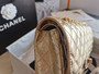 Chanel 2.55 Handbag Metallic Crumpled Calfskin Gold 