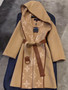 Louis Vuitton GIANT MONOGRAM JACQUARD WRAP COAT IN CAMEL