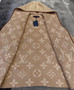 Louis Vuitton GIANT MONOGRAM JACQUARD WRAP COAT IN CAMEL